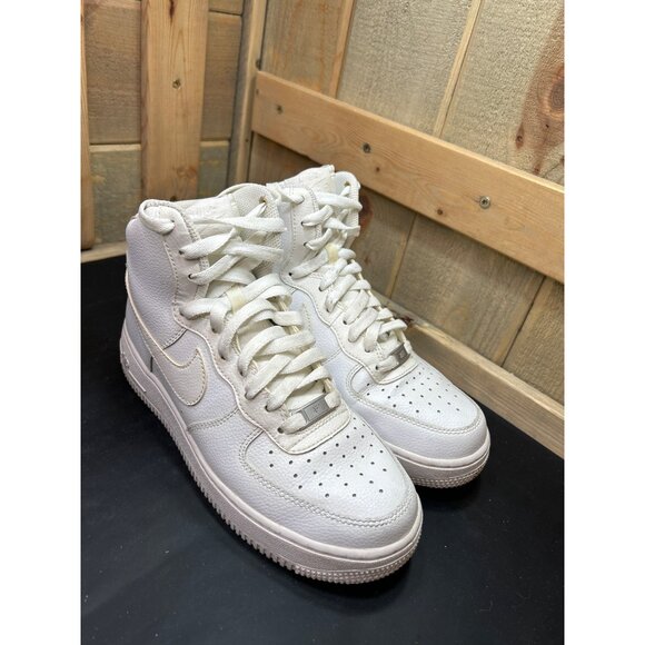 Nike Air Force 1 High-Top Sneakers White Leather Size 6 Mens EU38.5 main image 8